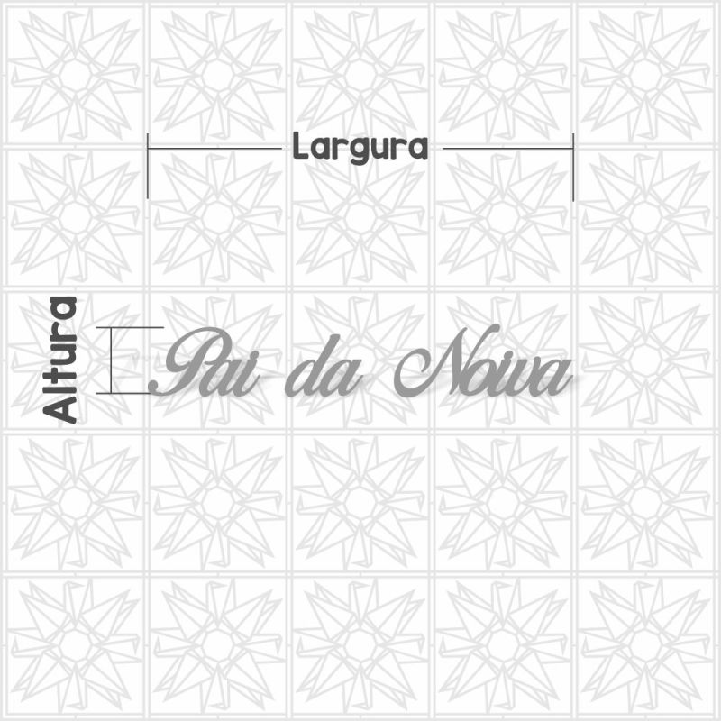 Pai da Noiva cursiva BDS