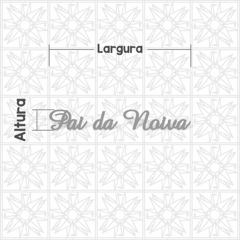 Pai da Noiva cursiva UKJ