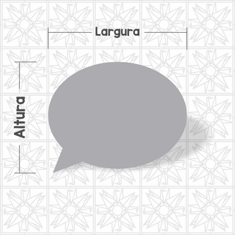 Placa balão de conversa 
