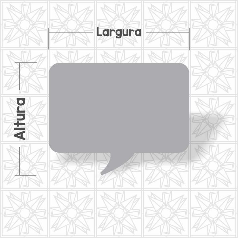 Placa balão de conversa