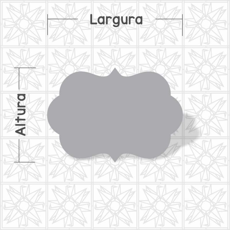 Placa decorativa lisa