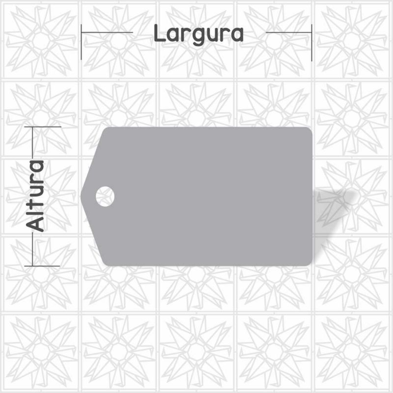 Placa decorativa tag