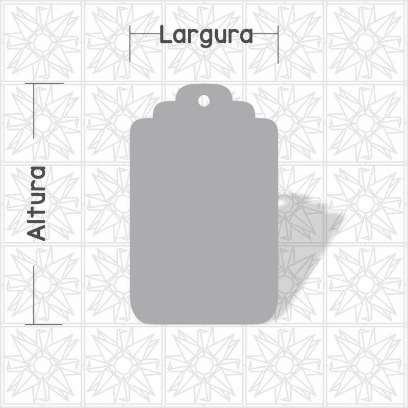 Placa retangular - Tag