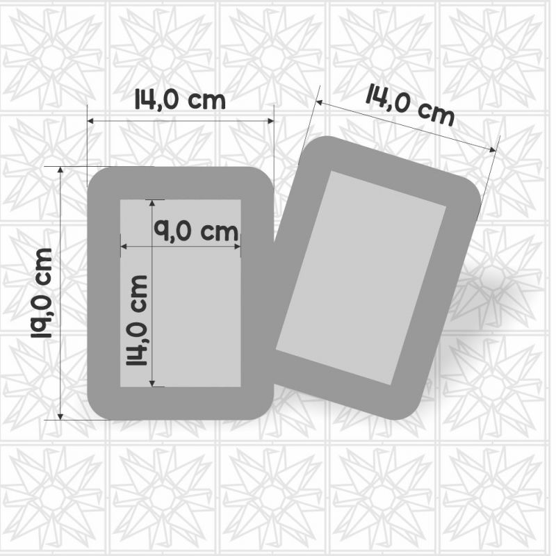 Porta retrato para duas fotos 10x15