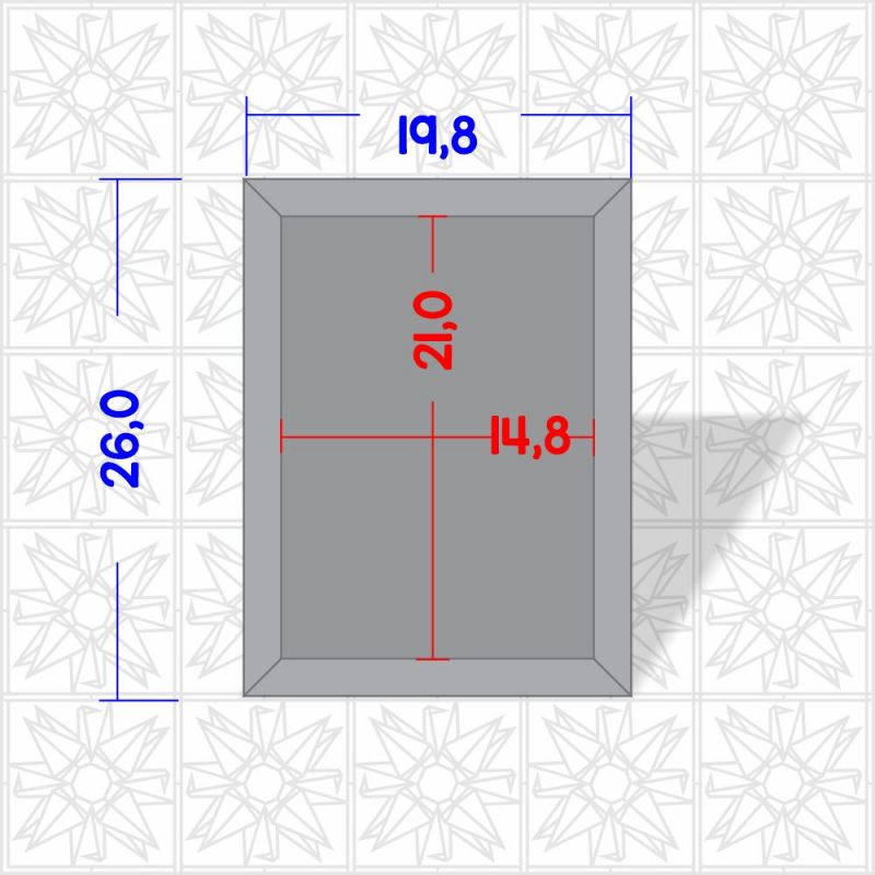 Quadro com moldura simples - A5