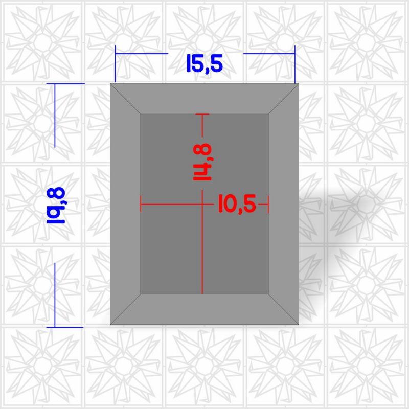 Quadro com moldura simples - A6