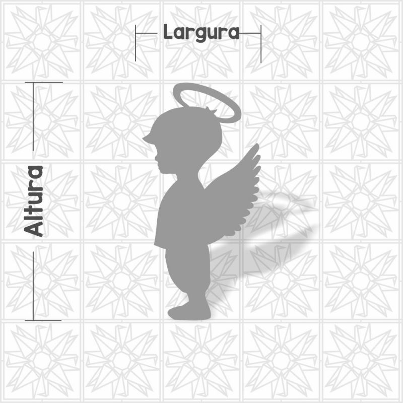 Silhueta Menino Anjo